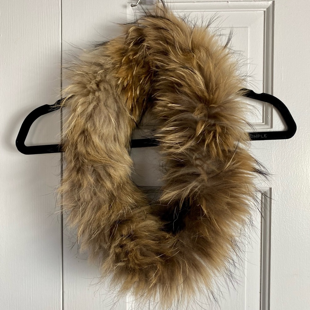 Real Fur Stretch Infinity Scarf